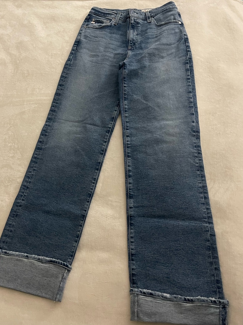 AG Jeans- Kora High-Rise Wide Leg Denim